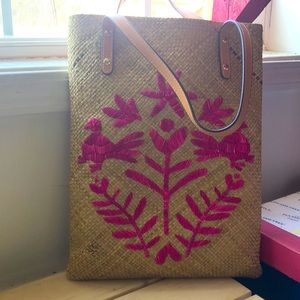 Frances Valentine straw tote from summer 2020